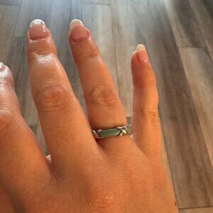 Tiffany & Co Enamel Signature 'X' Band